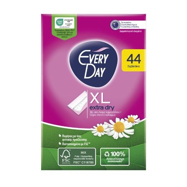 EveryDay Extra Dry Pantyliners XL 44 pcs