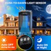 Outdoor Solar Bug Zapper-4200V Cordless Electric Mosquito Zapper with Waterproof