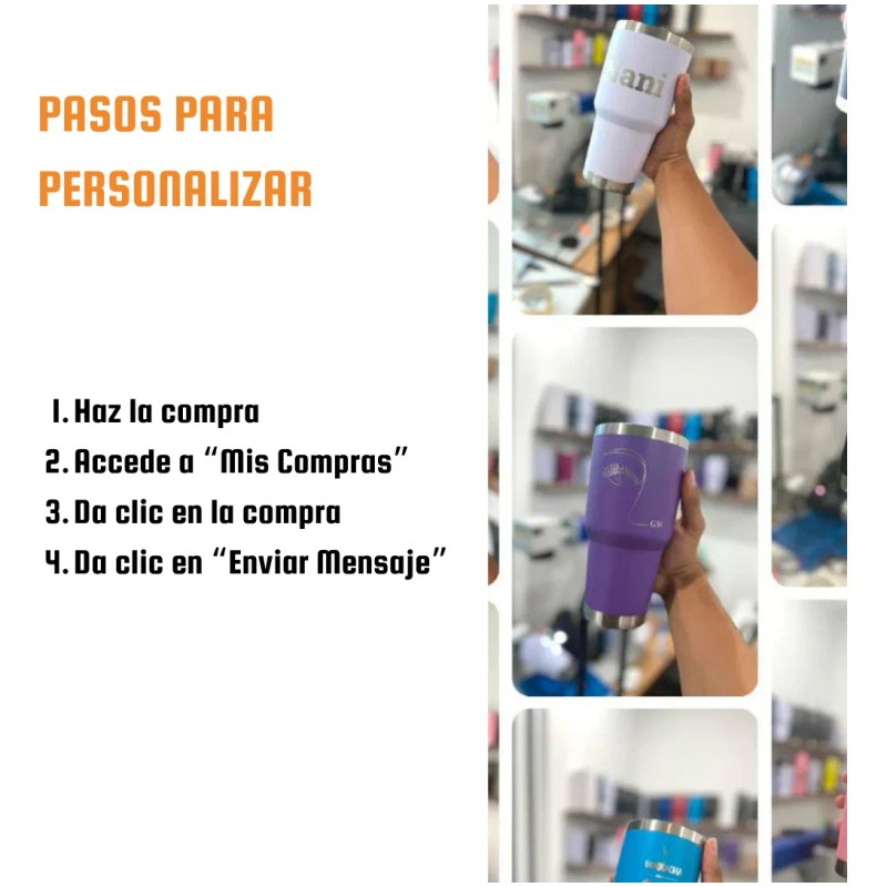 Termo Chivas Guadalajara 30oz Personalizado Grabado Laser