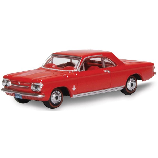Oxford Diecast Chevy Corvair Coupe 1963 Riverside Red 1:87 Scale