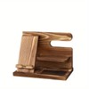 Multi-functional Wooden Telephone Extension Base Father's Gift Bedside Table Desktop