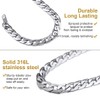 GOLDCHIC JEWELRY Curb Chain Men Women's Bracelet, 316L Stainless Steel