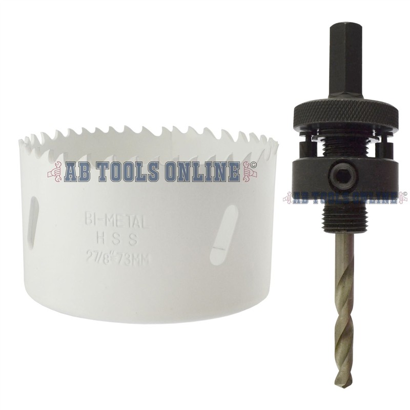 73mm HSS Hole Saw Holesaw Bi-Metal Blade Cutter Drill and