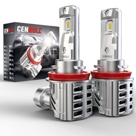 CENMOLL H11 Led Headlight Bulb, 90W 18000LM 500% Brightness 360 Degree Adjustable Beam Angle H8 H9 H11 Headlight Bulb Canbus Error Free 6500K Cool White Mini Size All-in-one Wireless Design, Pack of 2