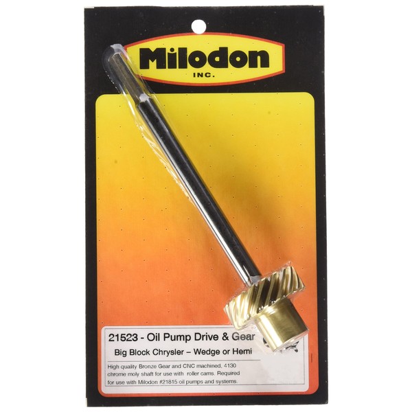 Milodon 21523 8.25" Oil Pump Shaft with Bronze Gear for Big Block Mopar