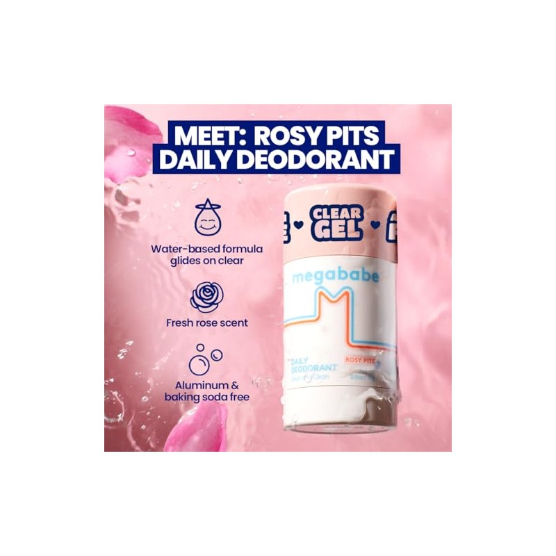 Megababe Rosy Pits Daily Deodorant by Texpertnmore