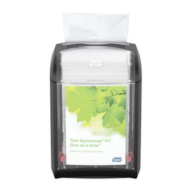 Tork Xpressnap Fit Table Napkin Dispenser - 272900 - N14 Dispenser for Restaurants - Economical Single Sheet Removal, Black