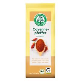 Lebensbaum Cayenne Pepper, Organic Spice for Spicy and Spicy Dishes, Intense Sharpness, Ground 50 g
