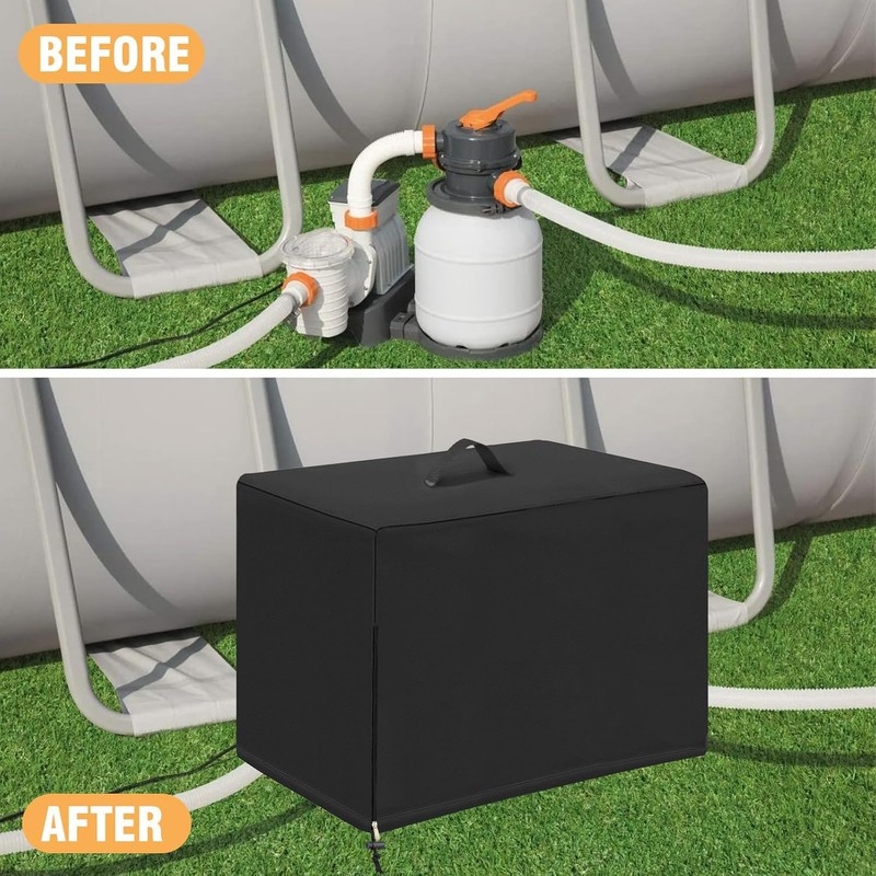 Ytwkafa Pool Pump Cover, Technology Box for Pool Pump, 420d