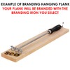 BBQ Fans Cross Branding Iron for Steak, Buns, Wood &