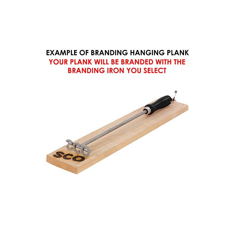 BBQ Fans Cross Branding Iron for Steak, Buns, Wood &