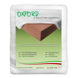 tex family Elastic Table Mat - 100% Polyester Felt, Protects Against Scratches and Stains, Non-Slip, Made in Italy - 140 cm Round