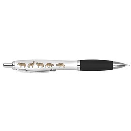 DV DESIGN 1 x Wolf Black Pen - Wolves Wild Animals Cartoon Stationary School Equipment Teacher Friend Girls Boys Christmas Birthday #80675