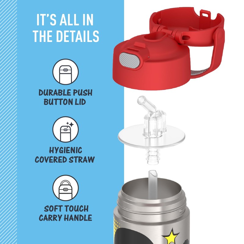 THERMOS FUNTAINER - Botella de acero inoxidable con aislamiento al