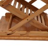 Portable Foldable Wood Literature Rack Display Holder Stand, Pop-up Magazine