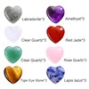 Top Plaza 24 Sets Pocket Hug Token Natural Heart Stones