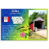 IOWA STATE FACTS postcard set of 20 identical postcards. Post