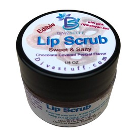 Diva Stuff Ultra Hydrating Lip Scrub for Soft Lips, Gentle Exfoliation, Moisturizer & Conditioner, Chocolate Covered Pretzel – ¼ oz (Made in the USA)