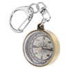 WHAMVOX Robust Copper-zinc Alloy Compass Keychain Portable Compact Pocket Compass