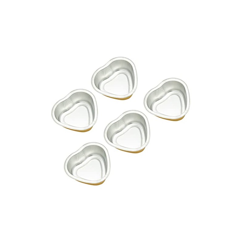 Dorado Tazón para Depilar 5 Piezas, Metal en Forma de