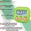 Digital timer, Kitchen timers for cooking, Magnetic Countdown Stopwatch, Count-up