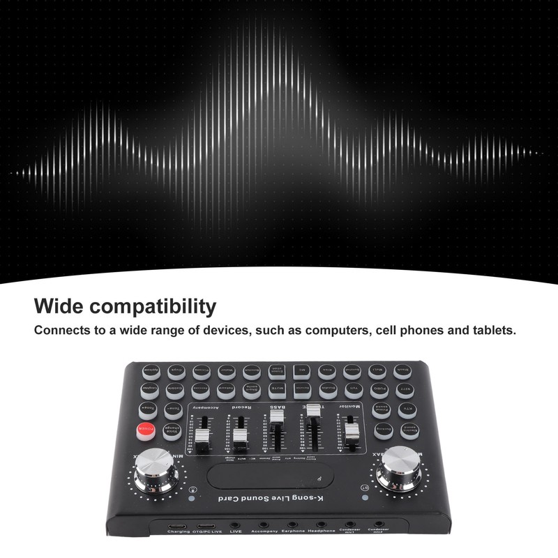 Sound Mixer Compact 820mah 18pcs Special Effect Buttons 5pcs Sound
