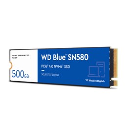 Western Digital Internal SSD 500GB WD Blue SN580 (Read Up to 4,000 MB/s) M.2-2280 NVMe WDS500G3B0E-EC