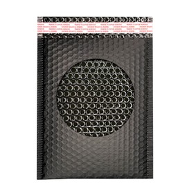 MilyaDE Pack of 10 Bubble Envelopes 18 x 23 cm, A5 Bubble Envelopes with Aluminium Foil, Matt Black