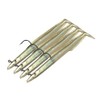 Sidewinder 4 Inch Eels: 7 Pack Pearl Sandeels - Bass