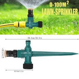 4pcs 360° Drehbarer Gartensprenger, Rasensprenger,Wassersprenger Einstellbar Automatische, Wassersprenger für Garten,Rasen, Pflanzen, Gemüse und Blumen(Grün)