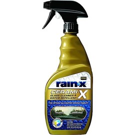 Rain-X 630178 Cerami-X Glass Cleaner + Water Repellent, 16oz - Cleaning Effectively While Remaining Streak Free, Protecting Against Contaminants and Stains