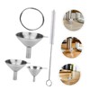 LIFKOME 1 Set Stainless Steel Mini Funnel for Liquid and