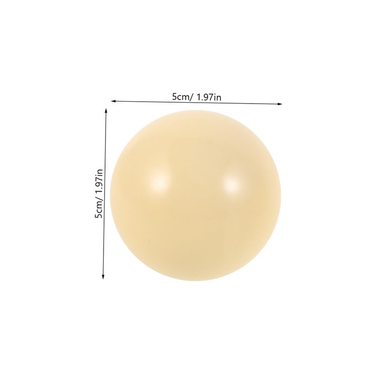 WOONEKY 4pcs White Billiards Training Cue Balls for Beginners Durable