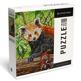 Red Panda, Mosaic (1000 Piece Puzzle, Challenging Jigsaw Puzzle for Adults, Made in USA)