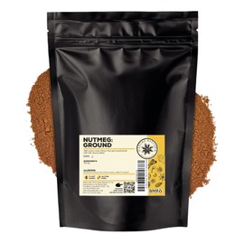 Nature Kitchen Nutmegs Ground 500G. Seasoning Spices and Herbs. Gluten-Free and Vegan, Everyday Cooking Blends for Marinades, Sauces, Frying, Baking Or Grilling