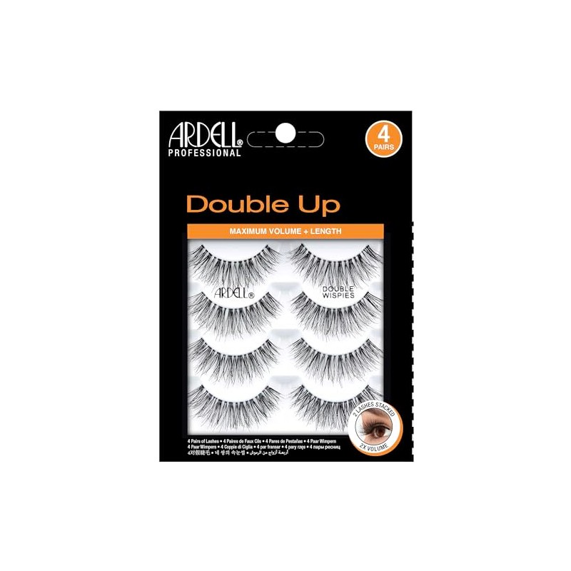 Ardell Doblar 113 pestañas, volumen y longitud máximos, 4 pares,