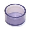 Clear PVC UPVC end cap 4" sch 40-80 4.5" ID