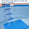COZYDIG 2 Rolls Swimming Pool Ladder Mat Non-Slip with Hollow
