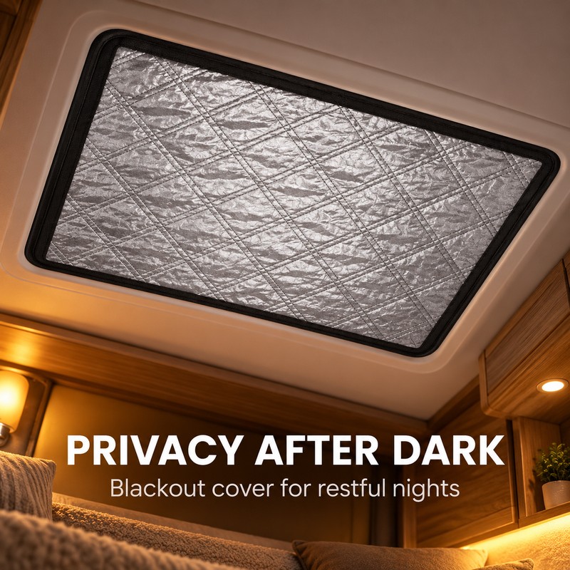 2 Pack 25 x 16 Inch RV Skylight Sunshade Covers,