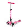 Micro Kickboard - Mini Deluxe Foldable LED Scooter, 3-Wheeled, Lean-to-Steer,