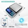 SASVY Digital Lab Scale 5000g x 0.1g oz/lb/g/kg Precision Electronic