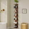 LitaEther Lack Wall Shelf,Display Floating Shelf (Solid Wood, 7 Tier)