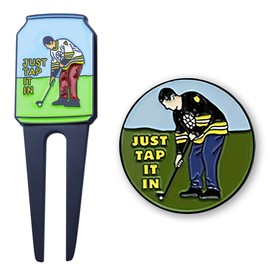Tomedeks Ball Marker Set & Golf Divot Repair Tool,Interesting and Playable,Sturdy and Durable,Golf Ball Markers for Putting Green,Unique Hat Clip,Bag Accessories,and Funny Ball Markers