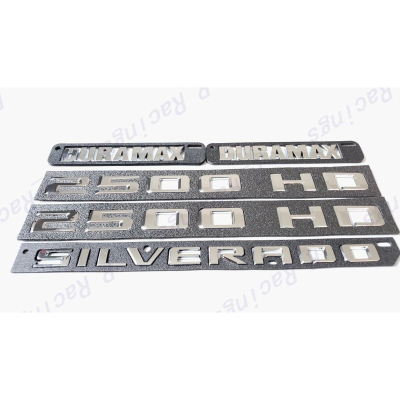 GM Auto Chrome Doors 2500HD Tailgate Silverado Hood Duramax Emblems