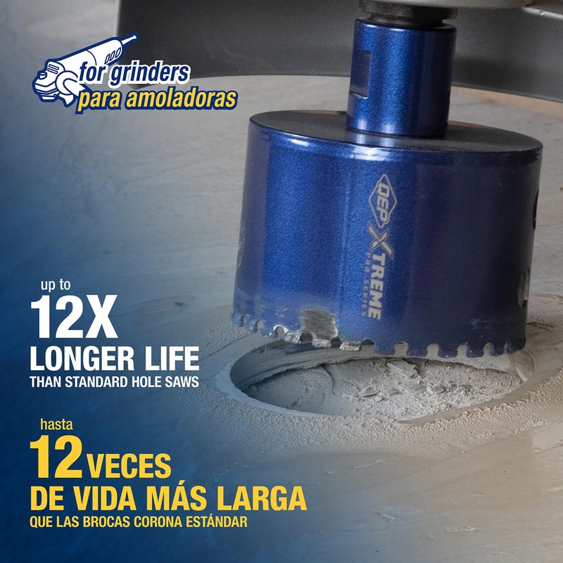 QEP 2-1/2" Xtreme Diamond Hole Saw for Grinders