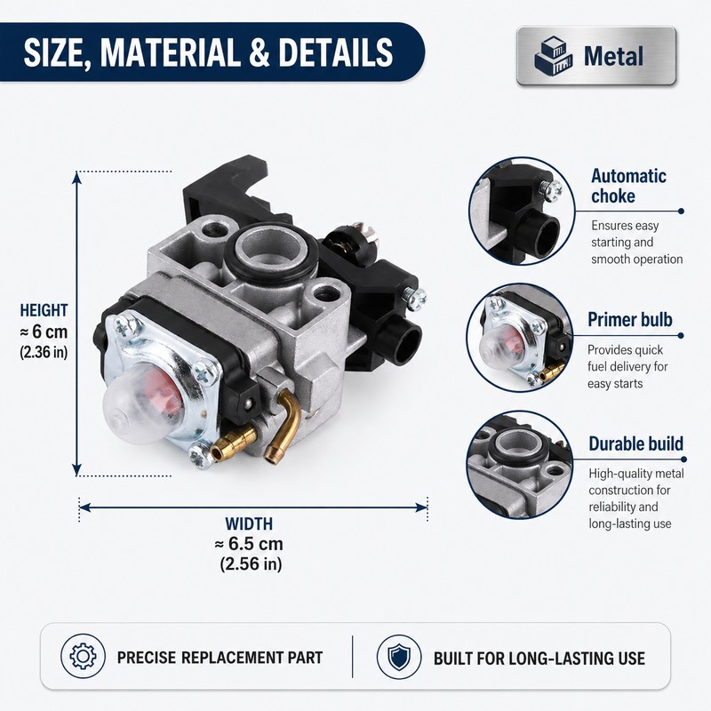 GX25 GX35 Carburetor Replacement for Small Engines – Metal Carb