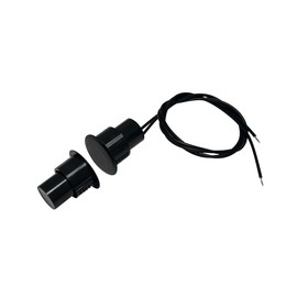 5 Sets Flush Mounted 3/4" Door Magnetic Contacts Alarm Switch Sensor NC Type (Black)