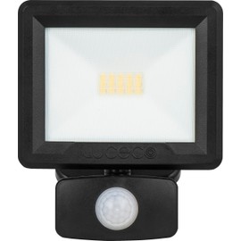 Luceco Essence Multi-Position Floodlight 10W 1050lm 4000K IP65 PIR Dask or Dawn - Black