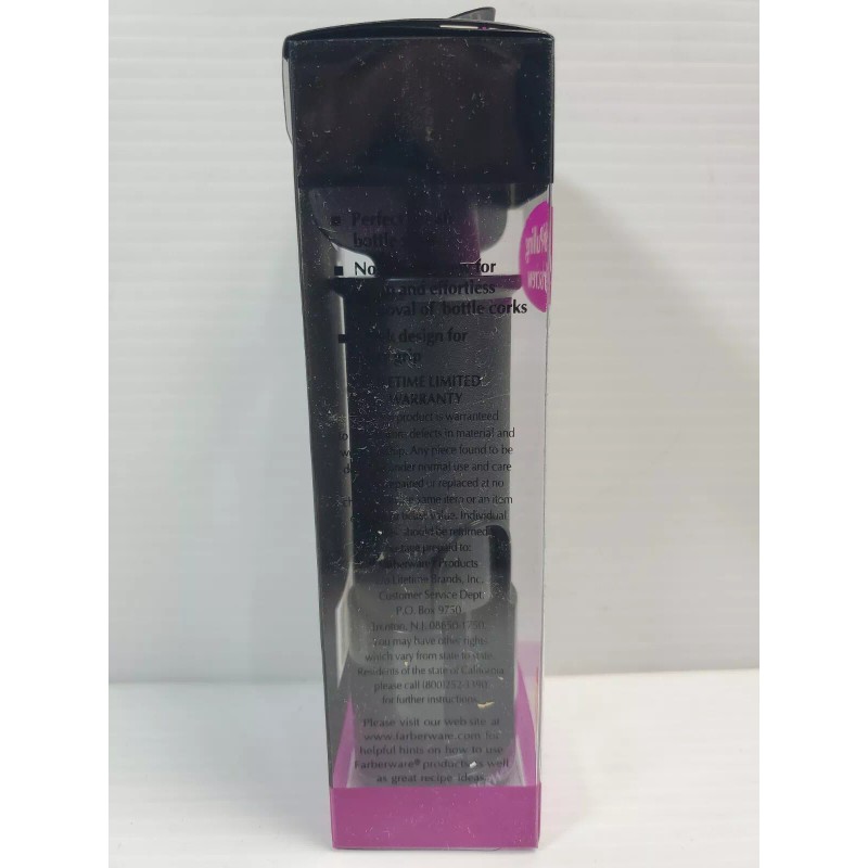 Farberware PROFESSIONAL SELF-PULLING CORKSCREW - Black - Model No. 78710