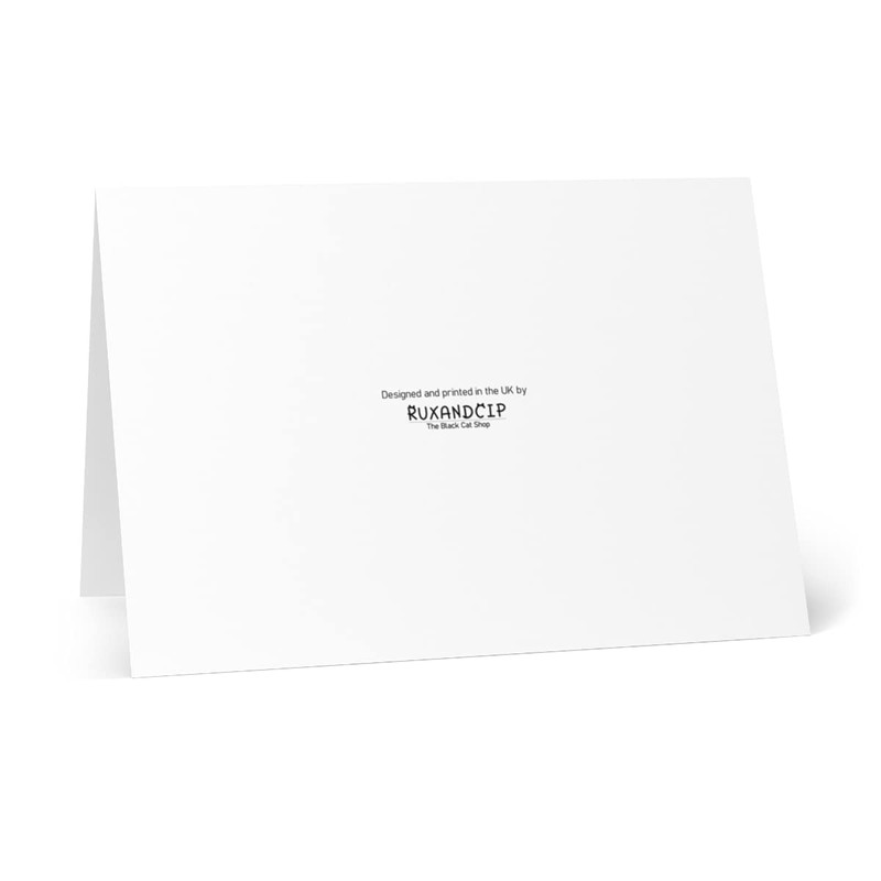 Get Well Soon Card with Black cat. Encouragement for operation